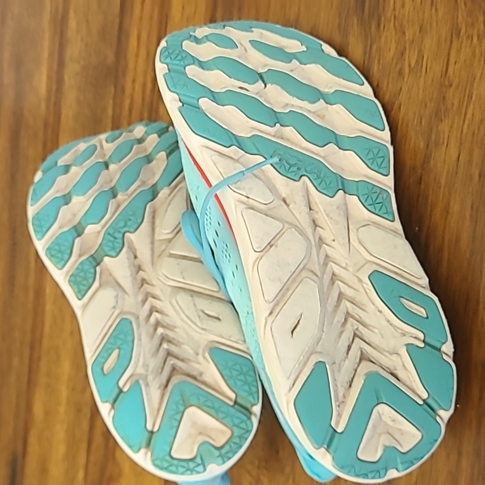 Women Hoka One One Clifton 8 Aquarella Running Shoes Sneakers 10b - Picture 7 of 11